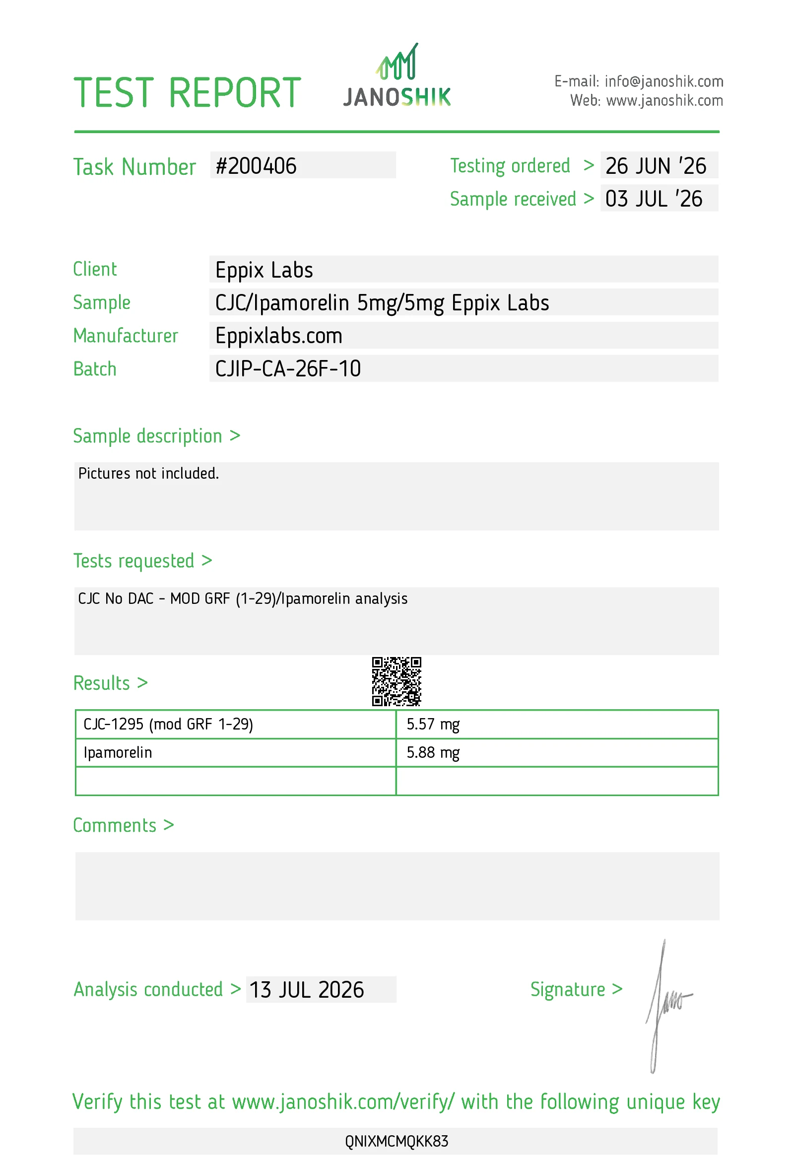 CJC-1295 + Ipamorelin — 10mg