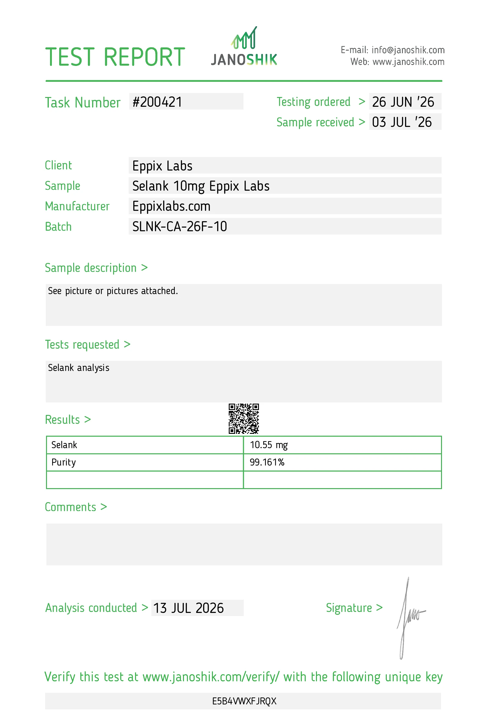 Selank — 10mg