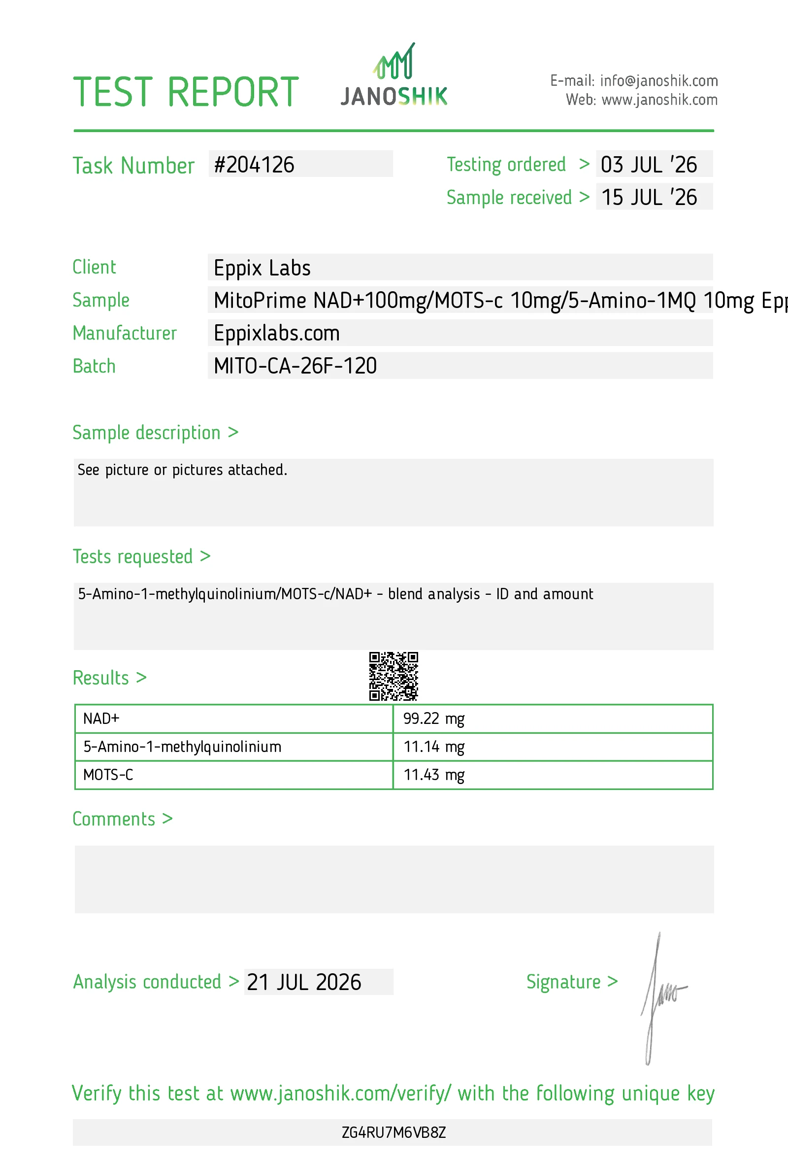 NAD+ 100mg/ Mots-C 10mg/ 5-Amino-1mq 10mg — 120mg